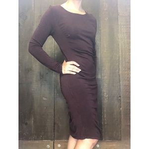 Express Swearer Dress with Ruching S
